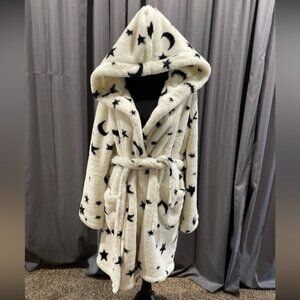 UGG Aarti faux shearling stars and moon robe with hood size XL